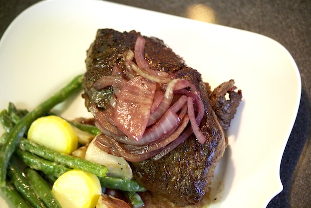 Classic Filet Mignon With A Red Wine Sauce