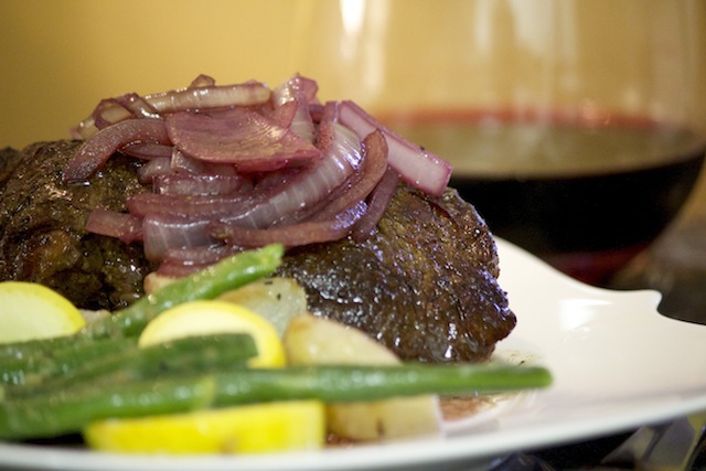 Classic Filet Mignon With A Red Wine Sauce