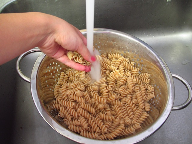 Roasted Tomatoes and Pesto Pasta Salad